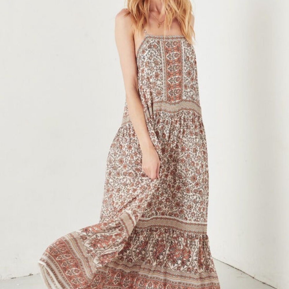 NWT Spell and the Gypsy Jasmine Strappy Maxi Dress, Small